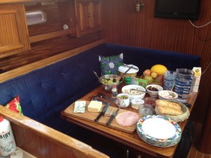 Dinner on board