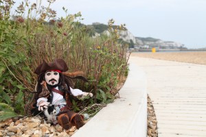 Cpn Jack & Fergus visit Dover beach