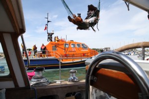 Cpn' Jack & Fergus admire the Shoreham Lifeboat