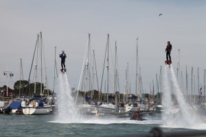 Mad whooshy Jet Feet run from Jet skis at the Littlehampton Regatta