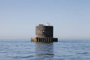 The Nab Tower at the eastern mouth of The Solent, where the 'naughty' soldiers got sentry duty during Napoleonic times