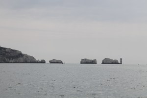 Approaching The Needles - spot the yacht for perspective