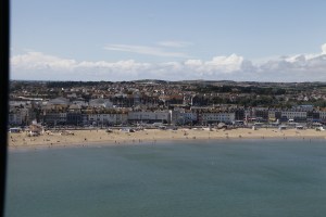 Weymouth beach from rotating viewing tower