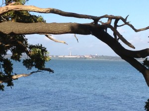 Across the Stour to Suffolk with Holbrook School on the other riverbank - aka 'the cradle of the Navy'