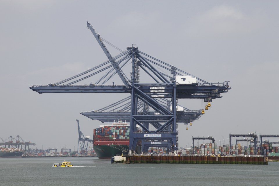 The Ferry, tiny in comparison