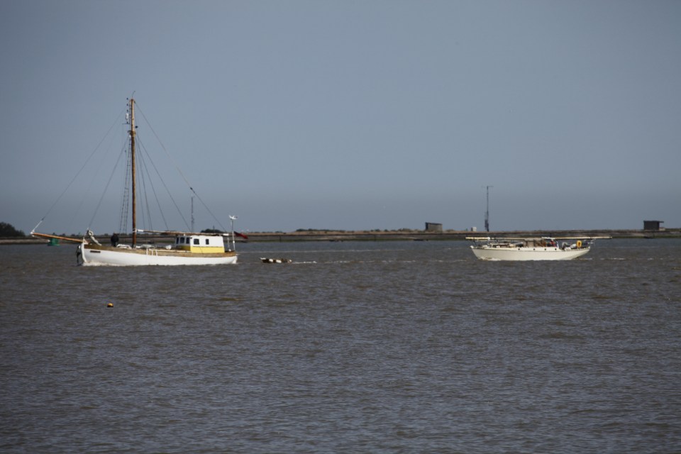 Clive & Howard helped Mo aboard Svendknud tow another boat which was engineless from Titchmarsh Marina to Ipswich