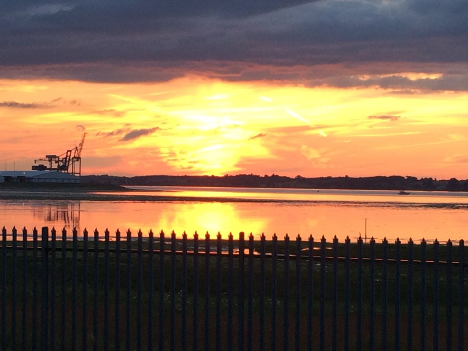 Sunset over the Stour