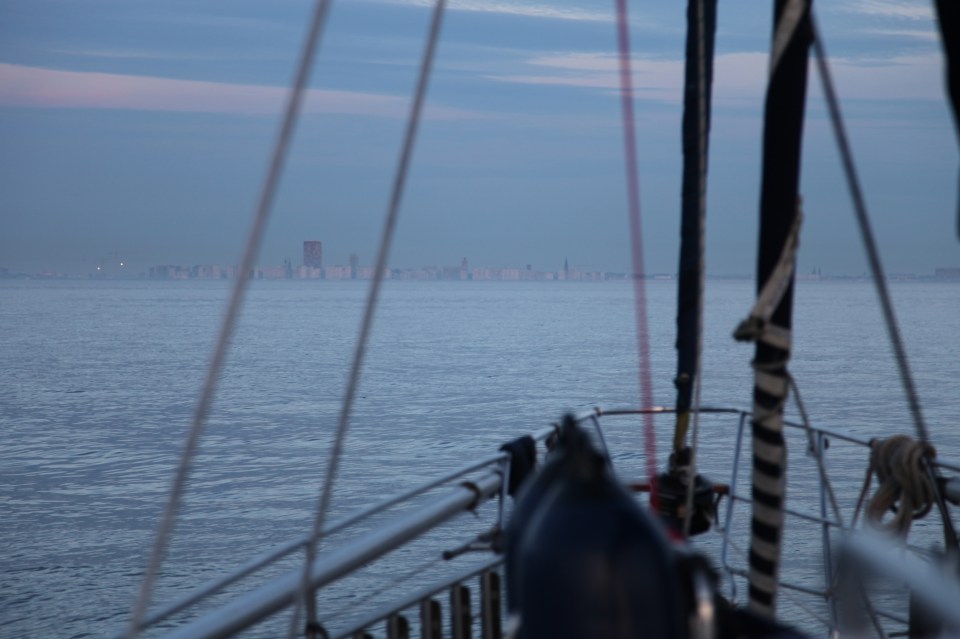 Approaching Ostend
