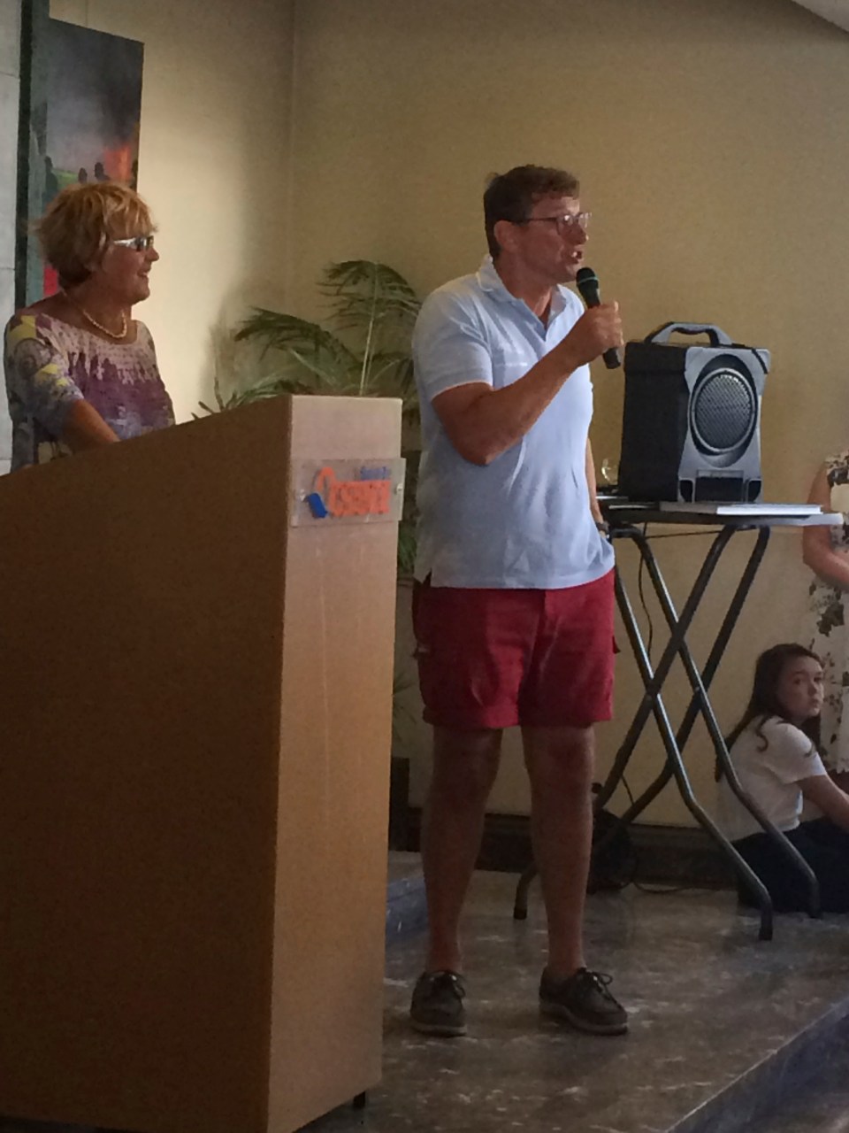 Hubert on the podium