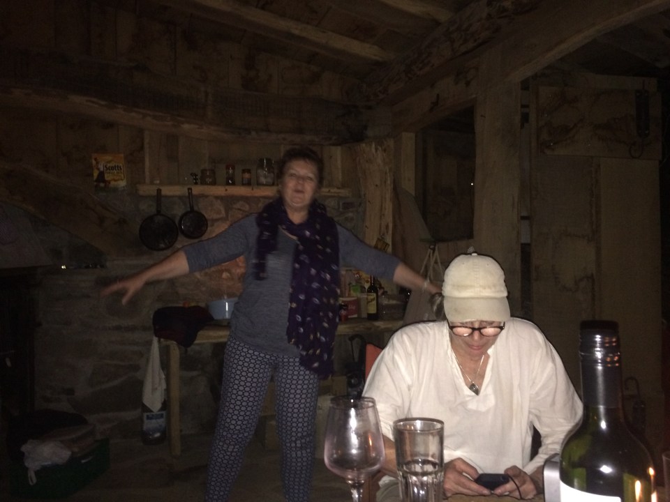 Judith playing 'ghost'