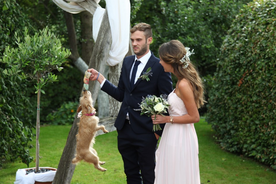 Dan and his sister Zoe with Lola hangin' in there
