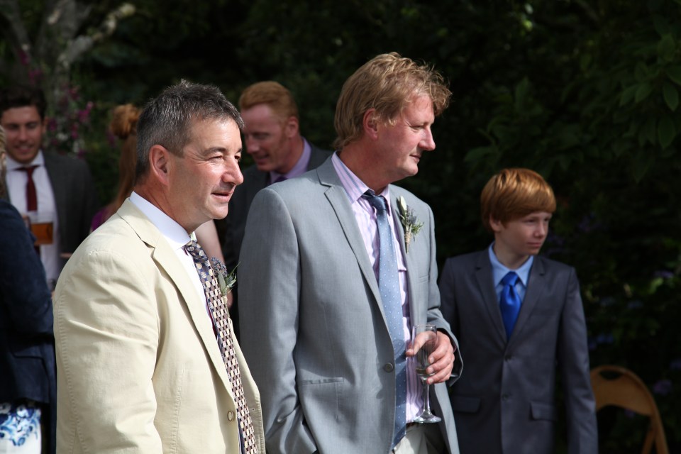 The two proud fathers, Bob and Dave